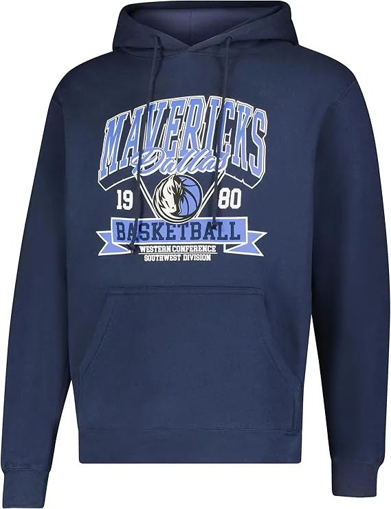 Ultra Game NBA Official Men’s Standard Super Soft Ace Hoodie Sweatshirt, Dallas Mavericks, Team Color|Dallas Mavericks