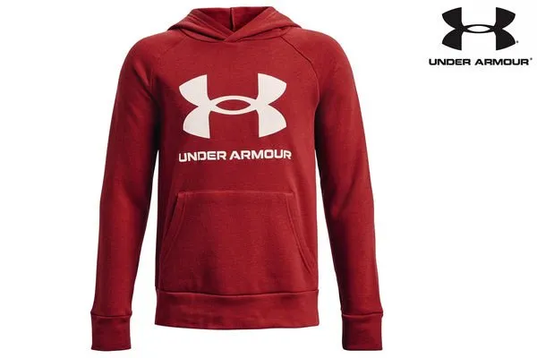 Under Armour Boys Rival Fleece Hoody (Red 610)