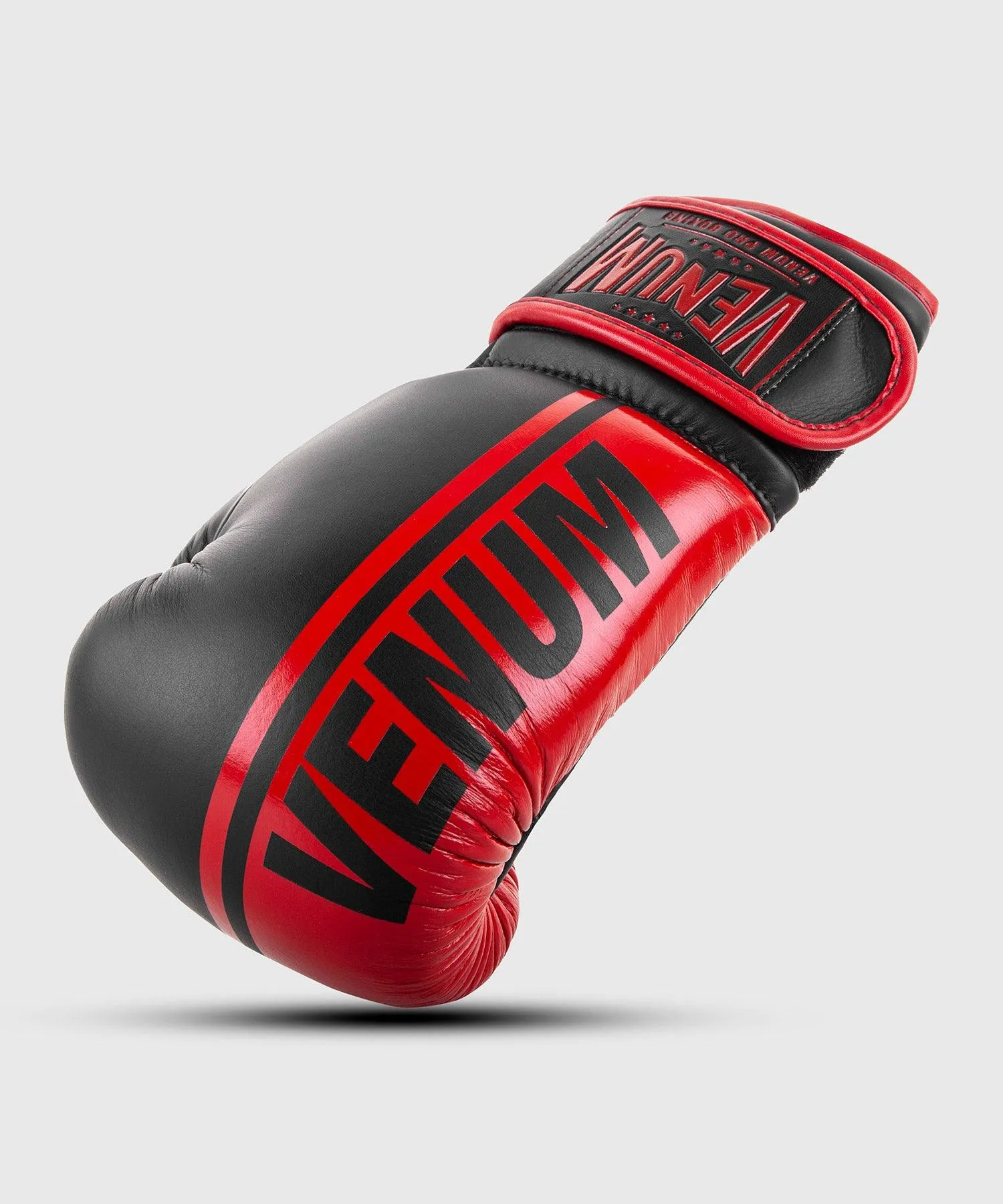 Venum Shield Pro Boxing Gloves Velcro - Black/Red