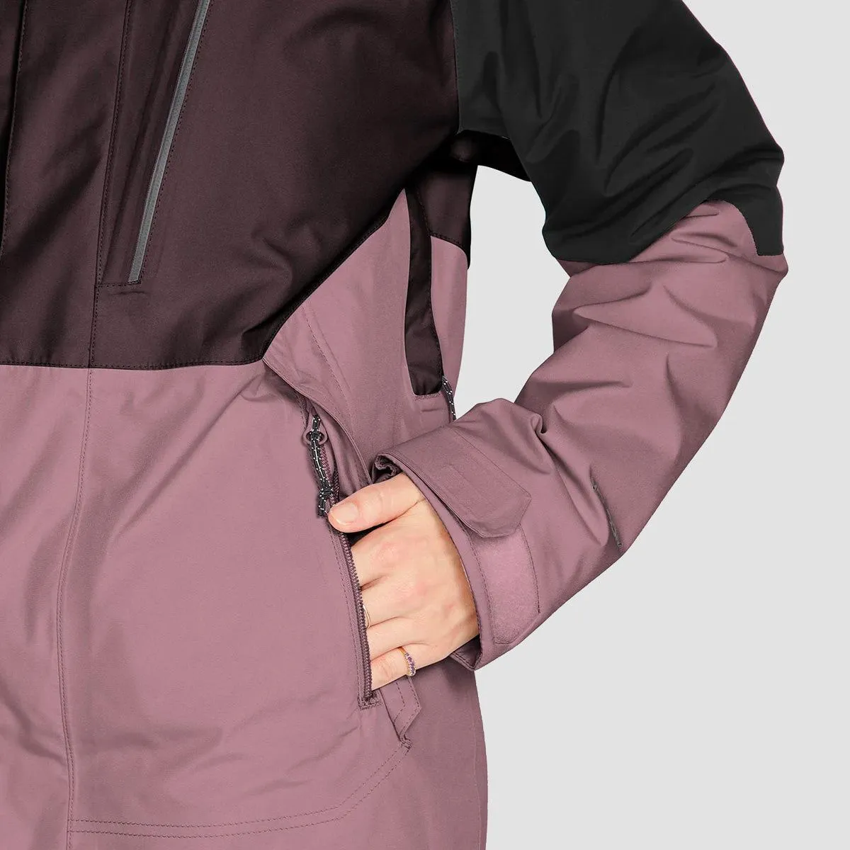 Volcom Aris Ins Gore-Tex Snow Jacket Black Plum - Womens