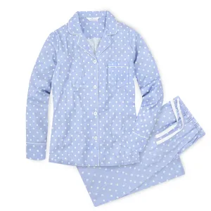 Womens 100% Cotton Pajama Set with Pockets