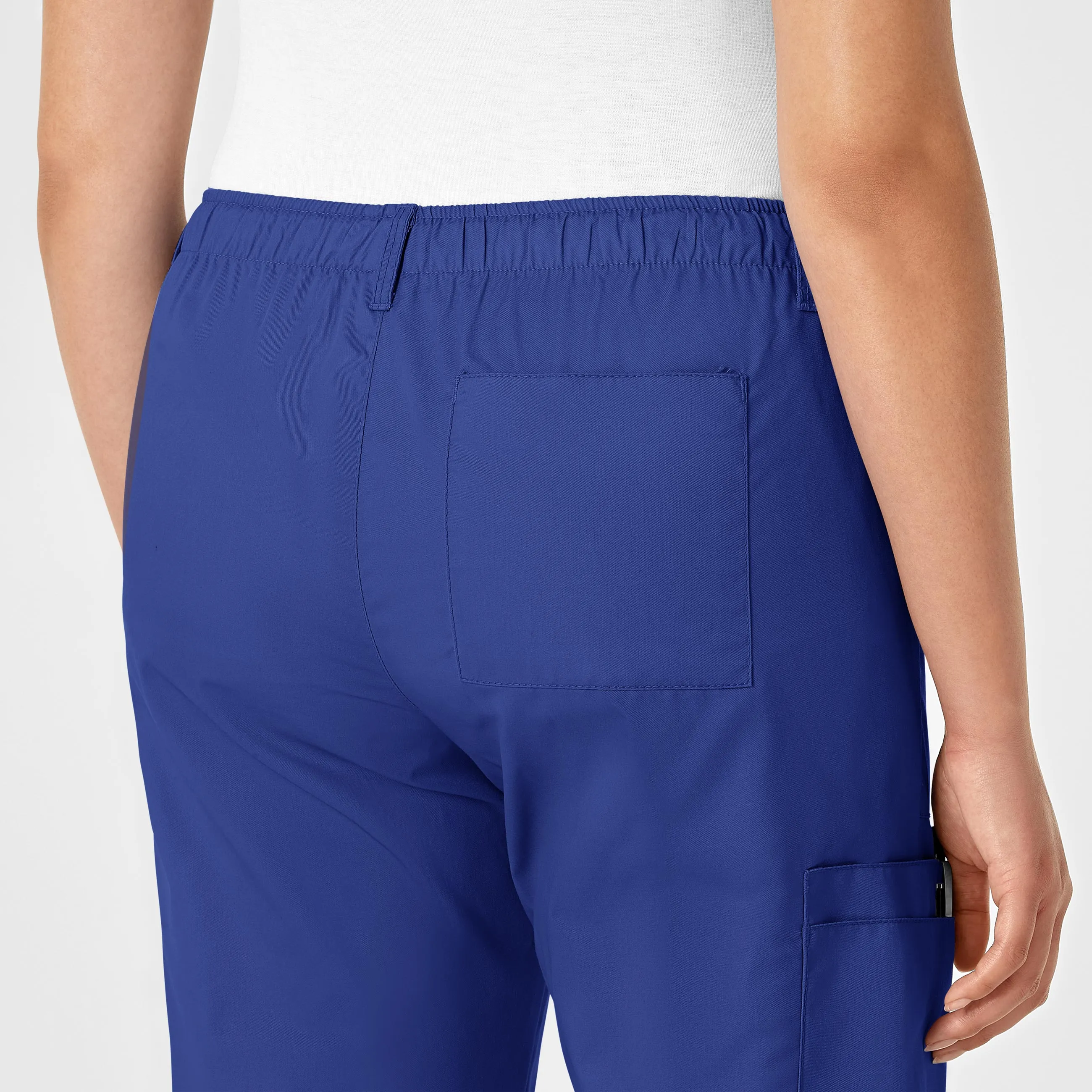 WonderWORK Women's Straight Leg Cargo Scrub Pant - Galaxy Blue