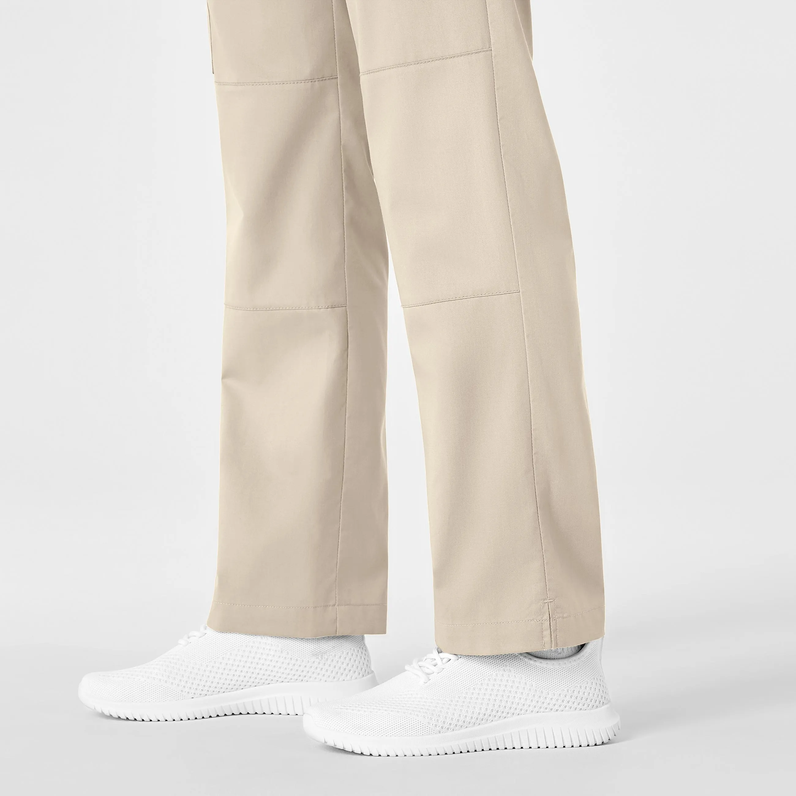 WonderWORK Women's Straight Leg Cargo Scrub Pant - Khaki