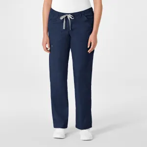 WonderWORK Women's Straight Leg Cargo Scrub Pant - Navy