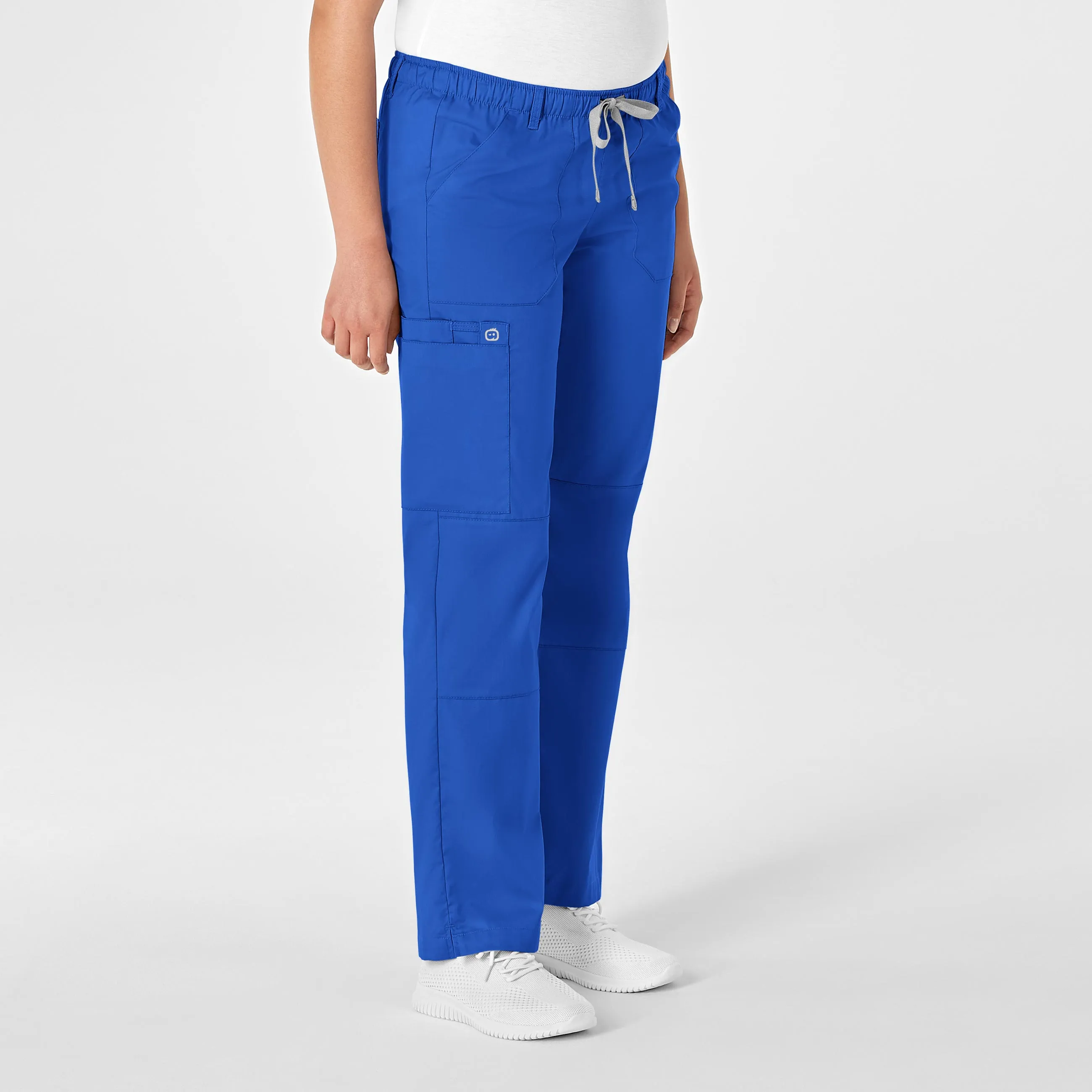 WonderWORK Women's Straight Leg Cargo Scrub Pant - Royal