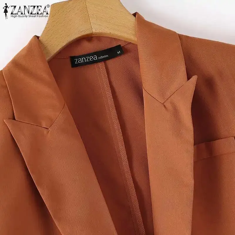 ZANZEA Long Sleeve Casual Office Blazers